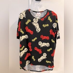 LuLaRoe Motorcycle Print Irma Tunic